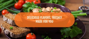 Free Red Food Facebook Cover Template to Edit Online