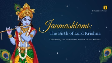 Free Janmashtami Presentation Template to Edit Online