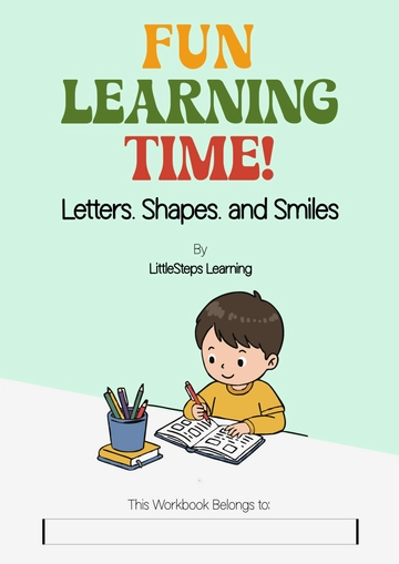 Free Kids Workbook Template to Edit Online