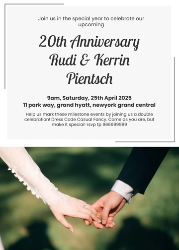 Free Formal Wedding Invitation Template to Edit Online