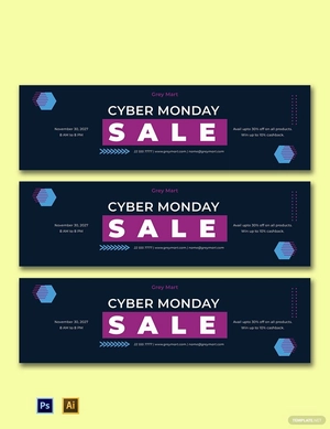 Cyber Monday Banner Template