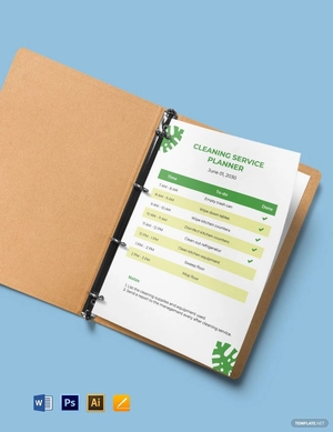Cleaning Service Planner Template