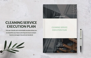 Execution Plan Template for Cleaning Services