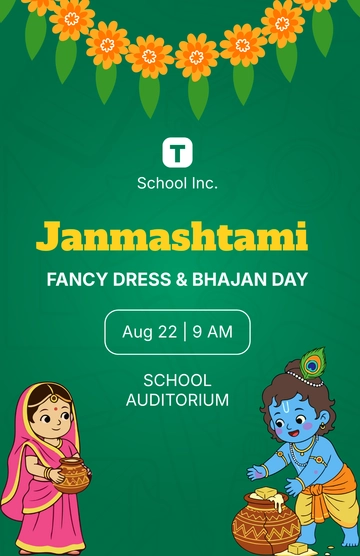 Free Janmashtami for School Template to Edit Online