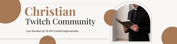 Free Christian Twitch Banner Template to Edit Online
