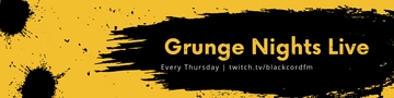 Free Grunge Twitch Banner Template to Edit Online