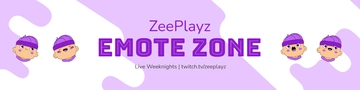 Free Emote Twitch Banner Template to Edit Online