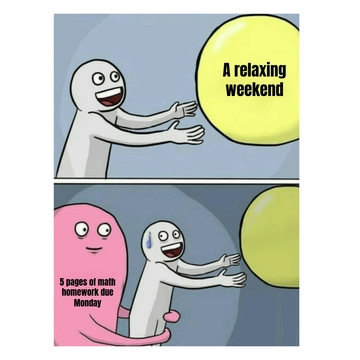 Free Creative Homework Back To School Meme Template to Edit Online