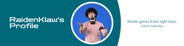 Free Twitch Profile Banner Template to Edit Online