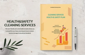 Health and Safety Plan Template for Cleaning Services