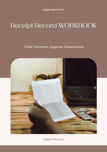Free Receipt Workbook Background Template to Edit Online
