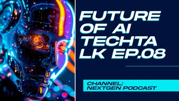 Free Tech Podcast YouTube Thumbnail Template to Edit Online