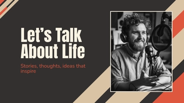 Free Personal Podcast YouTube Thumbnail Template to Edit Online