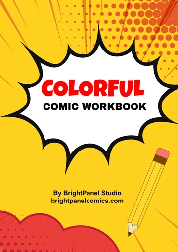 Free Colorful Comic Workbook Template to Edit Online