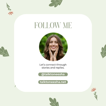 Free Follow Me Engagement Instagram Post Template to Edit Online