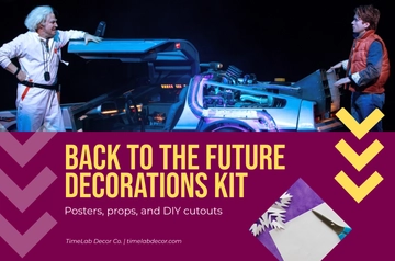 Free Back to the Future Decorations Banner Template to Edit Online