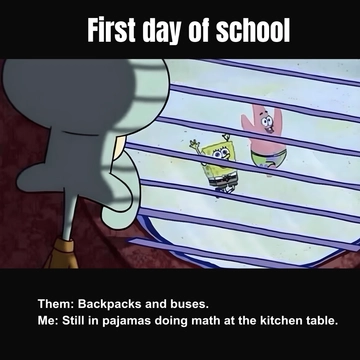 Homeschool Back To School Meme Template to Download