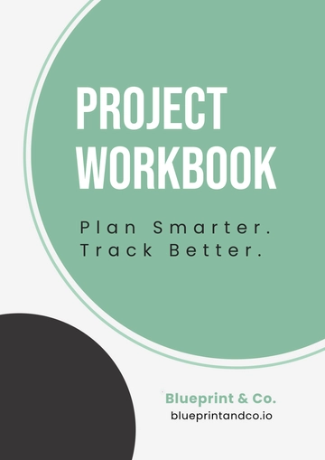 Free Blank Project Workbook to Edit Online