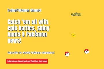 Free Yellow Pokemon Channel Banner Template to Edit Online