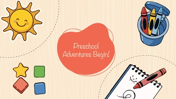 Free Preschool Back To School Background Template to Edit Online