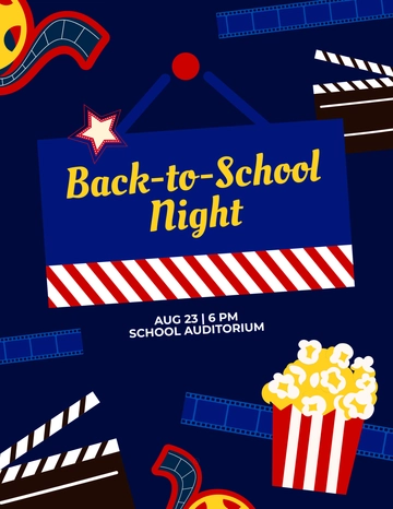 Free Back To School Night Flyer Template to Edit Online