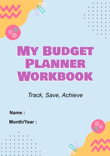 Free Budget Planner Workbook Template to Edit Online