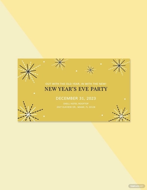 New Year Facebook Event Cover Template