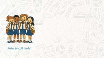 Free Hand-Drawn Back To School Background Template to Edit Online