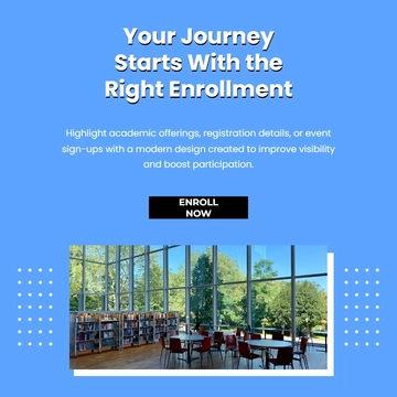Free Enrollment Facebook Post Template to Edit Online