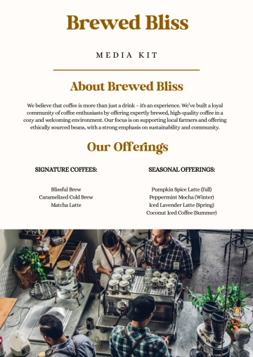 Free Media Kit Template to Edit Online