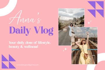 Free Lifestyle Vlog Banner Template to Edit Online Free Lifestyle Vlog Banner Template to Edit Online