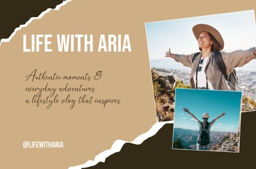 Free Lifestyle Vlog YouTube Banner Template to Edit Online Free Lifestyle Vlog YouTube Banner Template to Edit Online