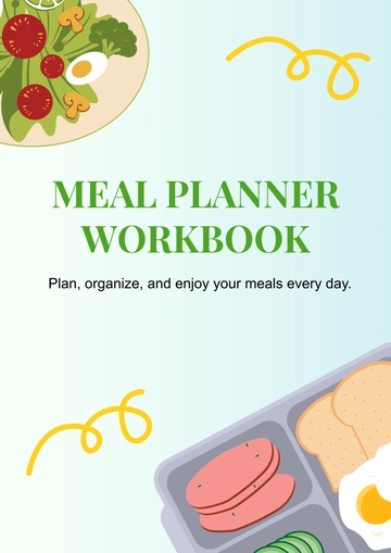Free Meal Planner Workbook Template to Edit Online