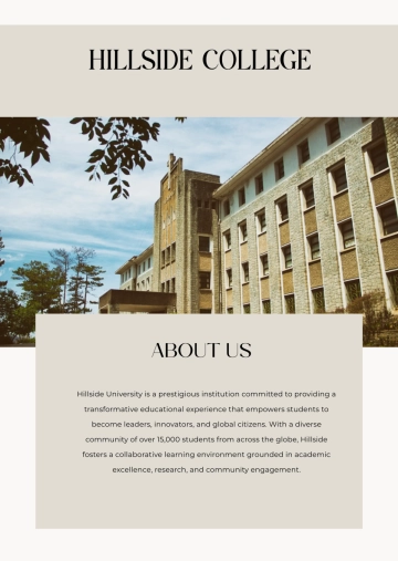 Free College Media Kit Template to Edit Online