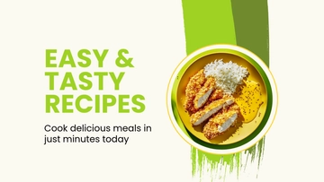 Free YouTube Recipe Video Thumbnail Template to Edit Online