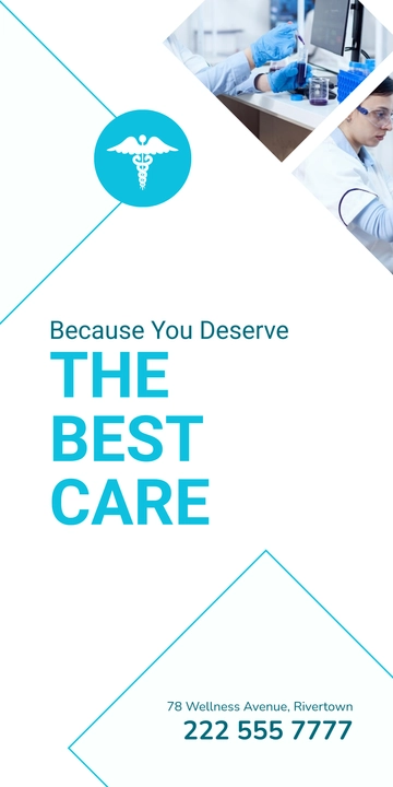 Free Medical Logo Roll Up Banner Template to Edit Online