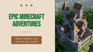 Free Minecraft YouTube Thumbnail Template to Edit Online