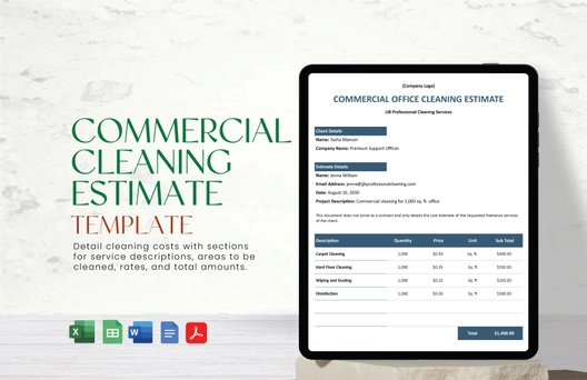 Commercial Cleaning Estimate Template