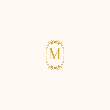 Free Golden Monogram to Edit Online
