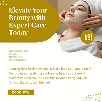 Free Salon LinkedIn Post Template to Edit Online