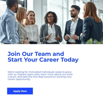 Free Simple Hiring Facebook Post Template to Edit Online