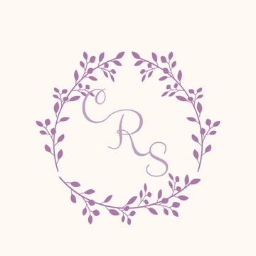 Free Wreath Monogram Template to Edit Online