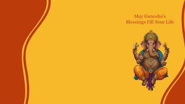 Free Ganesh Chaturthi Wallpaper Background Template to Edit Online