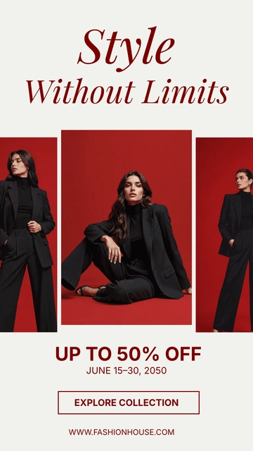 Free Modern Fashion Instagram Story Template to Edit Online