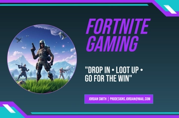 Free Fortnite Gaming Banner Template to Edit Online Free Fortnite Gaming Banner Template to Edit Online