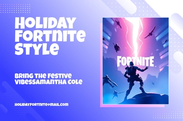 Free Holiday Fortnite Banner Template to Edit Online Free Holiday Fortnite Banner Template to Edit Online