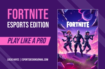 Free Fortnite Esports Banner Template to Edit Online Free Fortnite Esports Banner Template to Edit Online