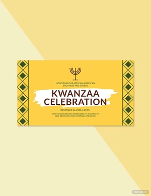 Kwanzaa Facebook Event Cover Template