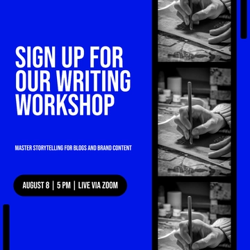 Free Workshop Instagram Post Template to Edit Online