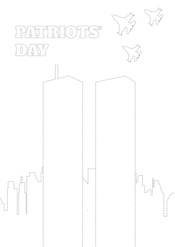 Free Patriots' Day Drawing Sheet Template to Edit Online